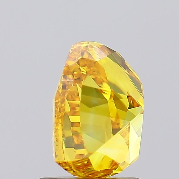 Lab-Grown Heart Diamond - 2.0 Carats, Fancy Vivid Yellow Color, VS1 Clarity - Certified by IGI - Report Number: LG623459202