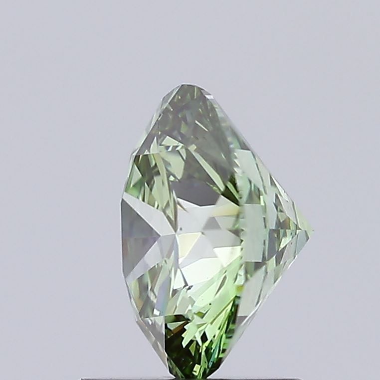 Lab-Grown Round Diamond - 1.45 Carats, Fancy Vivid Green Color, VS2 Clarity - Certified by IGI - Report Number: LG598327162