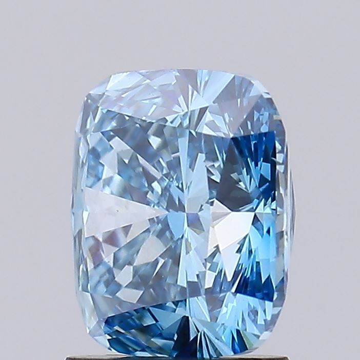 Lab-Grown Cushion Diamond - 2.02 Carats, Fancy Vivid Blue Color, VS1 Clarity - Certified by IGI - Report Number: LG547269058