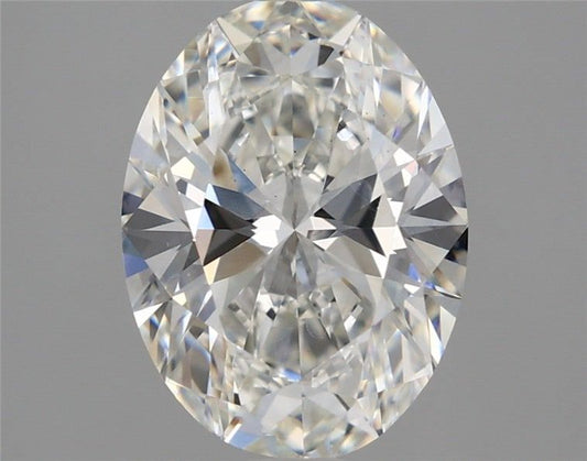 Lab-Grown Oval Diamond - 2.95 Carats, F Color, VS1 Clarity - Certified by IGI - Report Number: LG637465342
