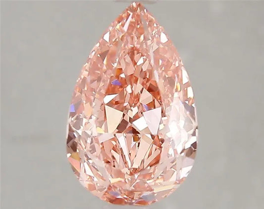2,07 ct birnenförmiger, im Labor gezüchteter Diamant (Farbe: Fancy Vivid Pink, Reinheit: VS2, IGI-zertifiziert)