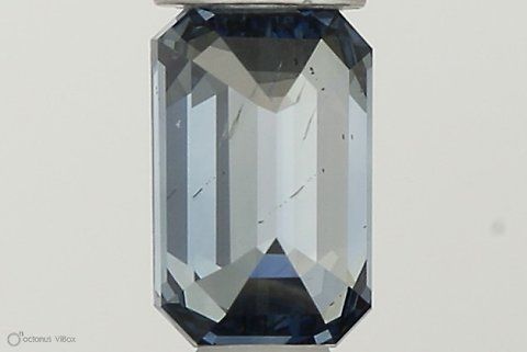 Lab-Grown Emerald Diamond - 0.3 Carats, Fancy Intense Blue Color, SI1 Clarity - Certified by IGI - Report Number: LG564379360