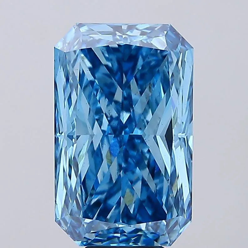 10.00ct Radiant Lab Grown Diamond (Colour Fancy Vivid Blue, Clarity VS2, IGI Certified)