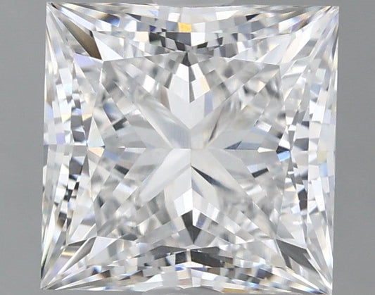 Lab-Grown Princess Diamond - 3.6 Carats, E Color, VVS2 Clarity - Certified by IGI - Report Number: LG655431731