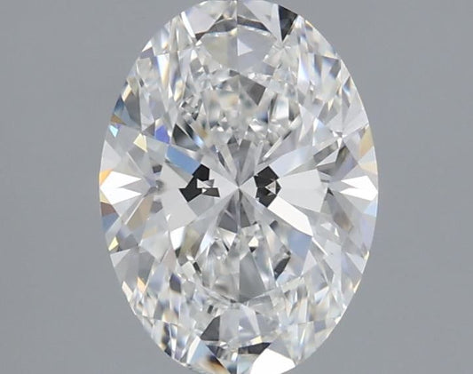 Lab-Grown Oval Diamond - 1.45 Carats, E Color, VVS2 Clarity - Certified by IGI - Report Number: LG698549968