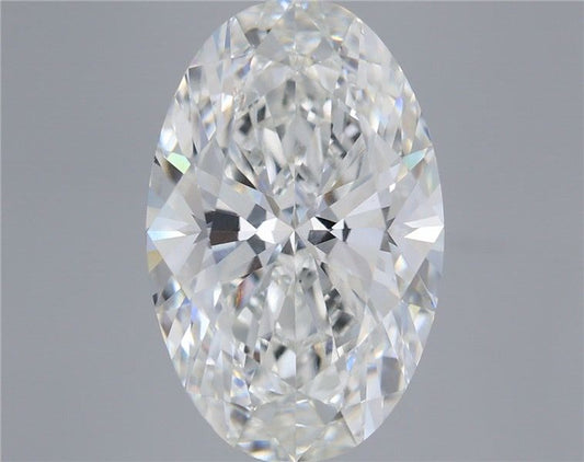 Lab-Grown Oval Diamond - 8.08 Carats, F Color, VVS2 Clarity - Certified by IGI - Report Number: LG710552291