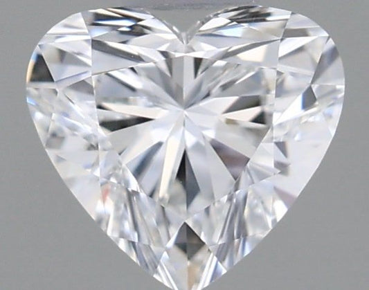 Lab-Grown Heart Diamond - 0.42 Carats, E Color, VVS2 Clarity - Certified by IGI - Report Number: LG591395777