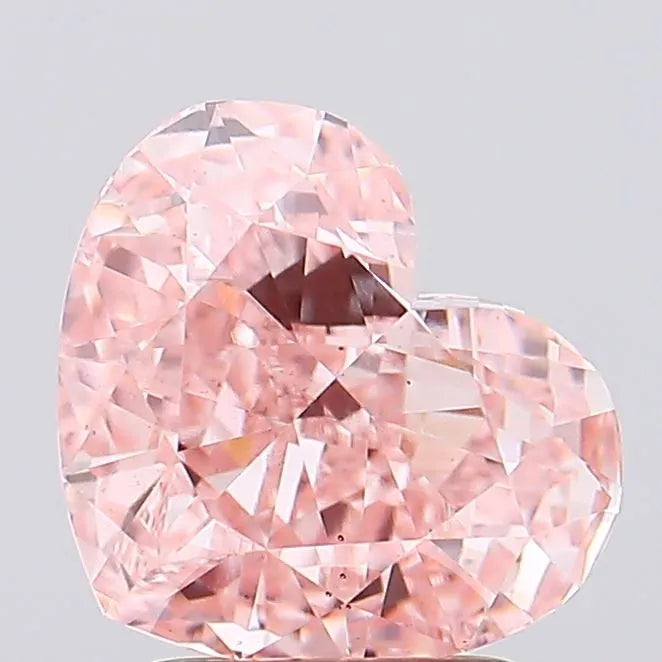 2.86ct Heart Lab Grown Diamond (Colour Fancy Intense Pink, Clarity VS2, IGI Certified)