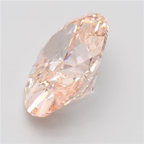 Lab-Grown Oval Diamond - 3.55 Carats, Fancy Intense Pink Color, VVS2 Clarity - Certified by IGI - Report Number: LG578341076