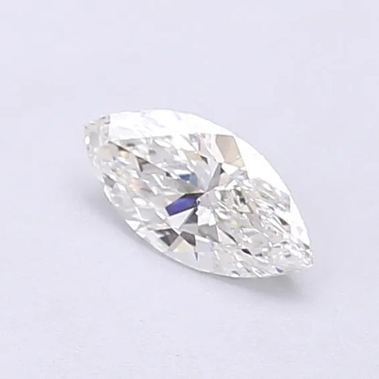 Diamant marquise de 0,32 ct (couleur G, pureté VVS2, certifié IGI)