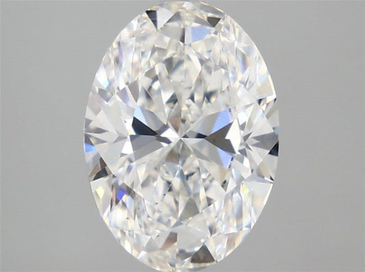 Lab-Grown Oval Diamond - 3.08 Carats, F Color, VS2 Clarity - Certified by IGI - Report Number: LG687522989