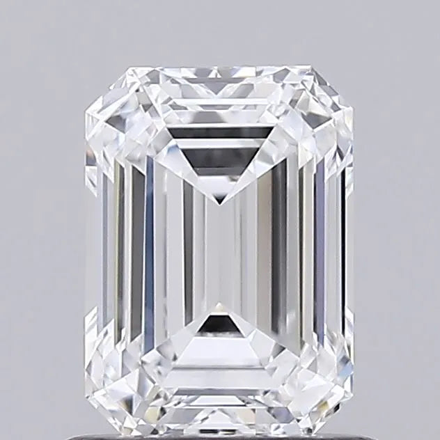 Diamant émeraude de 0,98 ct (couleur D, pureté VVS2, certifié IGI)