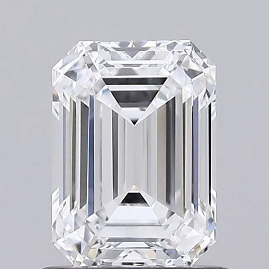 Diamant émeraude de 0,98 ct (couleur D, pureté VVS2, certifié IGI)