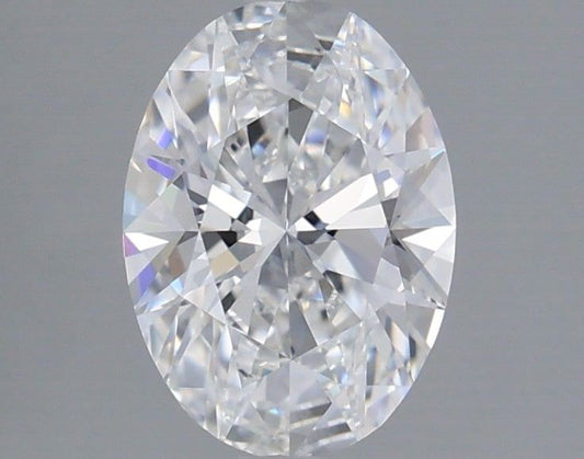 Lab-Grown Oval Diamond - 1.45 Carats, E Color, VVS2 Clarity - Certified by IGI - Report Number: LG694597575