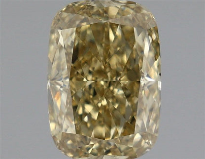 Lab-Grown Cushion Diamond - 1.4 Carats, Fancy Gray Yellow Color, VS2 Clarity - Certified by IGI - Report Number: LG636479226