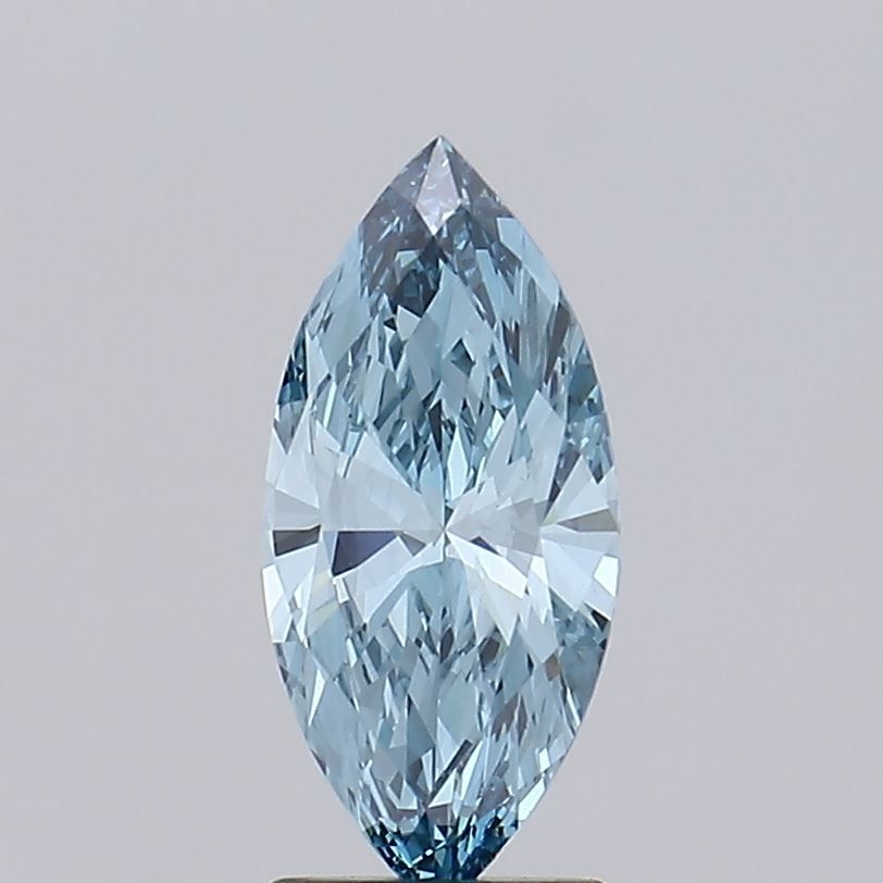 Lab-Grown Marquise Diamond - 1.57 Carats, Fancy Vivid Blue Color, VVS2 Clarity - Certified by IGI - Report Number: LG502152159