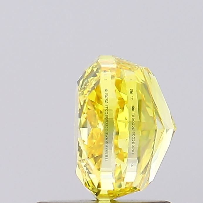 Lab-Grown Cushion Diamond - 1.59 Carats, Fancy Vivid Yellow Color, VVS2 Clarity - Certified by IGI - Report Number: LG602383581