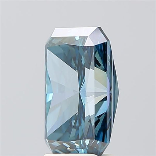 Lab-Grown Radiant Diamond - 3.51 Carats, Fancy Deep Blue Color, VS1 Clarity - Certified by IGI - Report Number: LG588342043