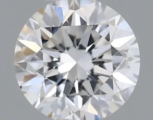 0,17 ct runder, im Labor gezüchteter Diamant (Farbe F, Reinheit VVS2, Schliff VG, IGI-zertifiziert)