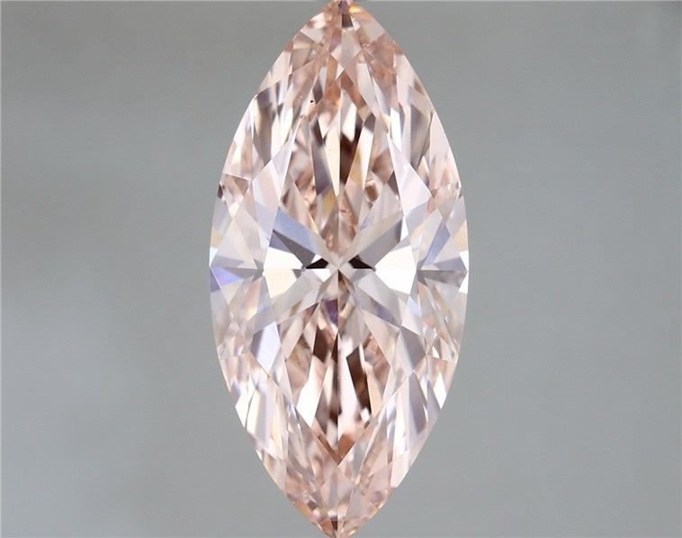 Lab-Grown Marquise Diamond - 5.02 Carats, Fancy Intense Pink Color, VS1 Clarity - Certified by IGI - Report Number: LG690502500