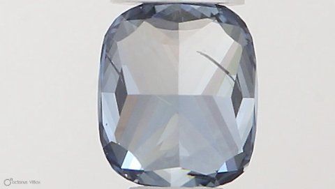 Lab-Grown Emerald Diamond - 0.33 Carats, Fancy Intense Blue Color, SI2 Clarity - Certified by IGI - Report Number: LG519263572