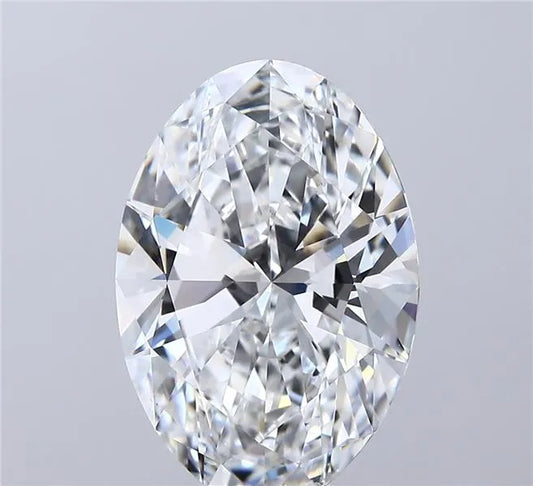 5.01ct Oval Lab Grown Diamond (Colour E, Clarity VVS2, IGI Certified)