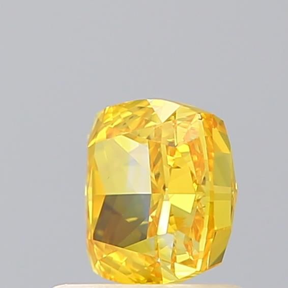 Lab-Grown Cushion Diamond - 1.0 Carats, Fancy Vivid Yellow Color, VVS2 Clarity - Certified by IGI - Report Number: LG584356143