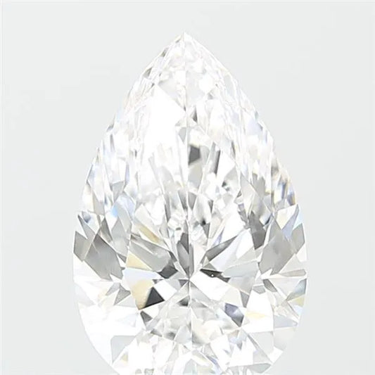 3,08 ct birnenförmiger, im Labor gezüchteter Diamant (Farbe D, Reinheit VVS2, IGI-zertifiziert)