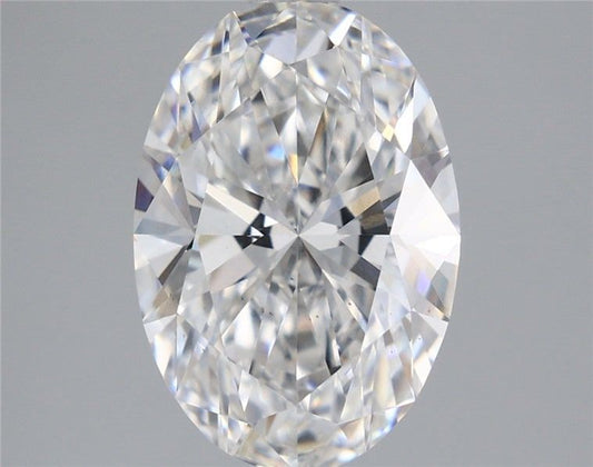 Lab-Grown Oval Diamond - 3.07 Carats, E Color, VS2 Clarity - Certified by IGI - Report Number: LG653412171