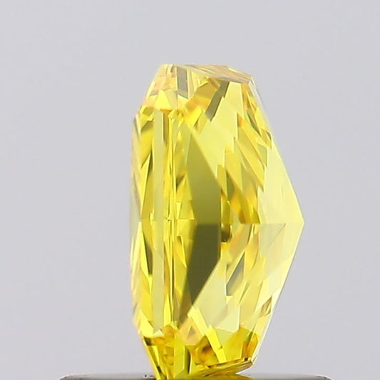 Lab-Grown Radiant Diamond - 1.06 Carats, Fancy Vivid Yellow Color, VVS1 Clarity - Certified by IGI - Report Number: LG606323892