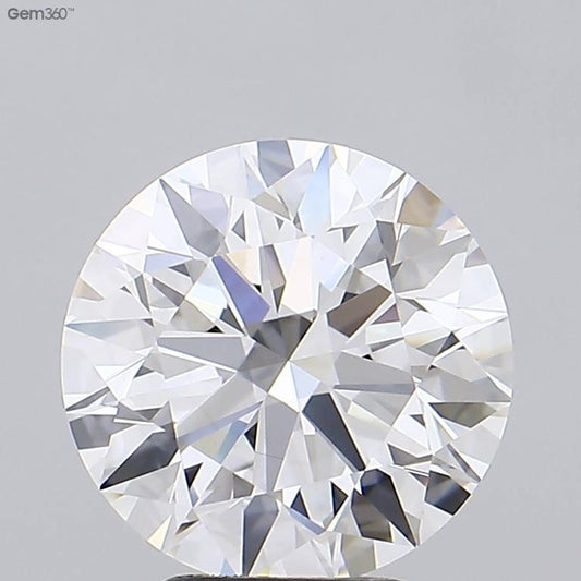 Lab-Grown Round Diamond - 3.49 Carats, E Color, VVS2 Clarity - Certified by GIA - Report Number: 6515843832
