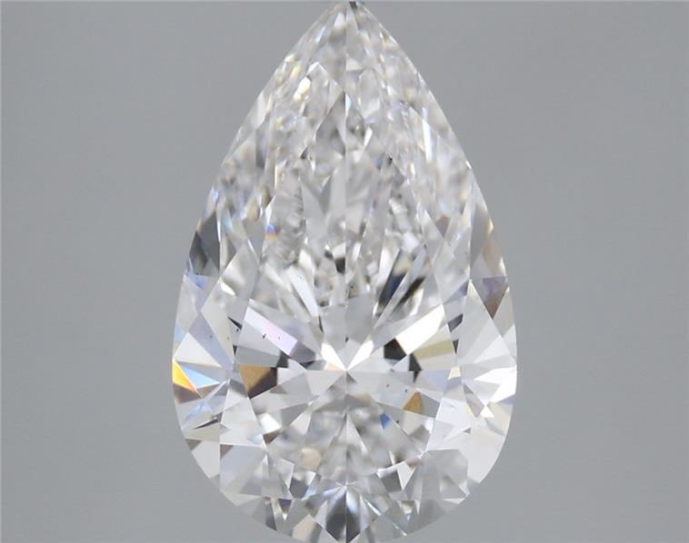 Lab-Grown Pear Diamond - 2.57 Carats, E Color, VS2 Clarity - Certified by IGI - Report Number: LG665446306