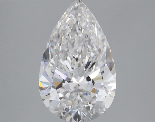 Lab-Grown Pear Diamond - 2.57 Carats, E Color, VS2 Clarity - Certified by IGI - Report Number: LG665446306