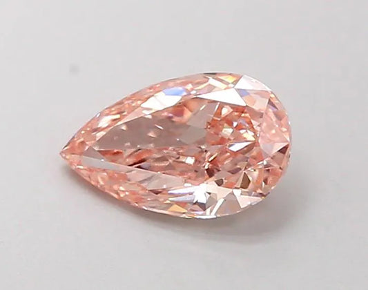 0.62ct Pear Lab Grown Diamond (Colour Fancy Pink Brown, Clarity VS1, IGI Certified)