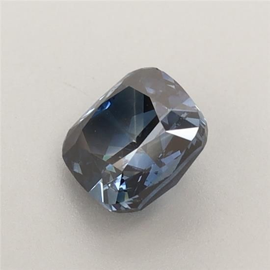 Lab-Grown Cushion Diamond - 0.73 Carats, Fancy Deep Blue Color, SI1 Clarity - Certified by IGI - Report Number: LG582353695