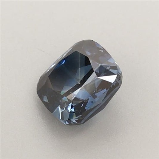 Lab-Grown Cushion Diamond - 0.73 Carats, Fancy Deep Blue Color, SI1 Clarity - Certified by IGI - Report Number: LG582353695