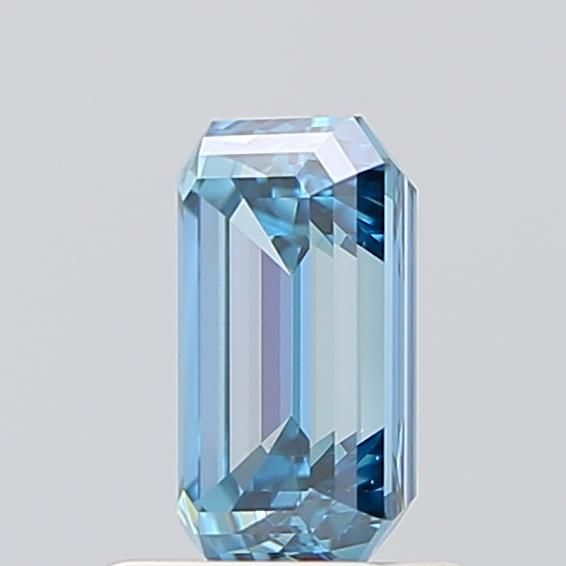 Lab-Grown Emerald Diamond - 1.01 Carats, Fancy Vivid Blue Color, VS1 Clarity - Certified by IGI - Report Number: LG586338199