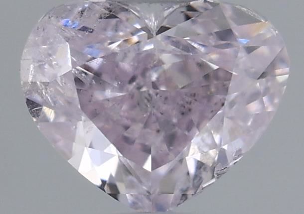 Heart 0.5ct Fancy Light Purplish Pink I2 - Cut • GIA • 6432023442