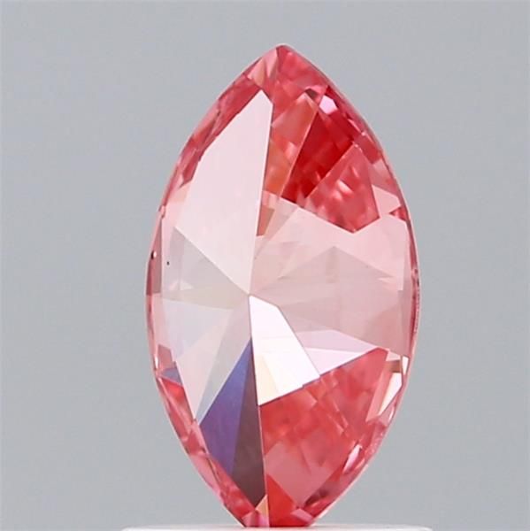Lab-Grown Marquise Diamond - 1.02 Carats, Fancy Vivid Pink Color, VS1 Clarity - Certified by IGI - Report Number: LG595382853
