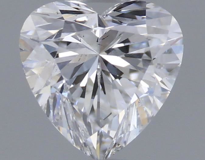 Lab-Grown Heart Diamond - 0.5 Carats, D Color, SI1 Clarity - Certified by IGI - Report Number: LG630465866