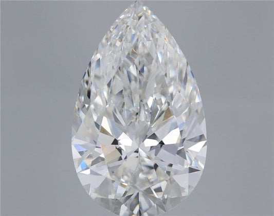 Lab-Grown Pear Diamond - 7.08 Carats, F Color, VVS2 Clarity - Certified by IGI - Report Number: LG713598889