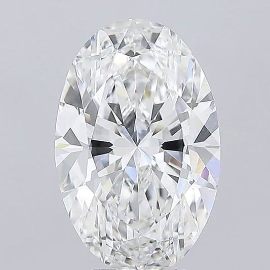 Lab-Grown Oval Diamond - 7.0 Carats, F Color, VS2 Clarity - Certified by IGI - Report Number: LG696509592