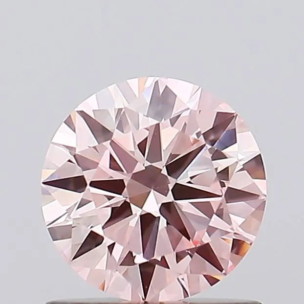 0.78ct Round Lab Grown Diamond (Colour Fancy Intense Pink, Clarity VS1, Cut EX, IGI Certified)