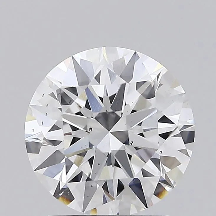 Diamant rond de 2,01 ct (couleur E, pureté SI1, taille EX, certifié IGI)