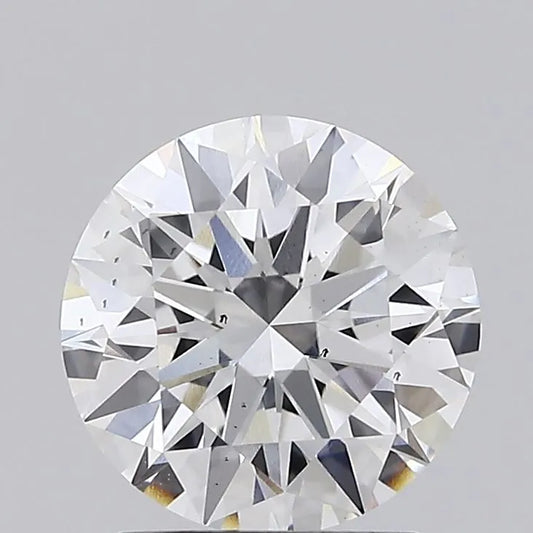 2,01 ct runder, im Labor gezüchteter Diamant (Farbe E, Reinheit SI1, Schliff EX, IGI-zertifiziert)