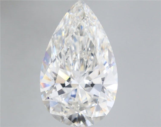 Lab-Grown Pear Diamond - 8.06 Carats, F Color, VVS2 Clarity - Certified by IGI - Report Number: LG681545543