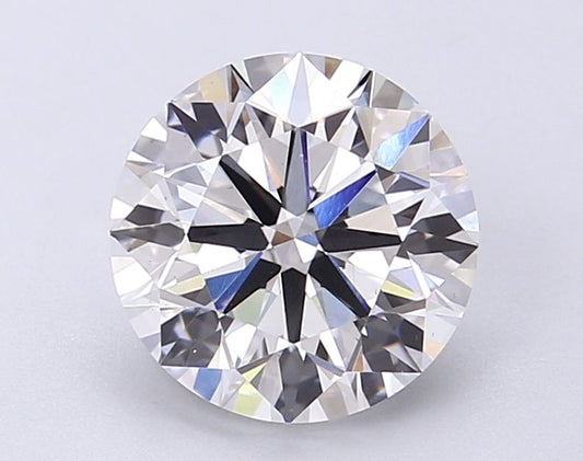 Lab-Grown Round Diamond - 2.5 Carats, E Color, VS2 Clarity - Certified by IGI - Report Number: LG694589546