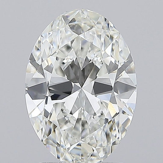 Lab-Grown Oval Diamond - 2.53 Carats, F Color, VVS2 Clarity - Certified by IGI - Report Number: LG705520508