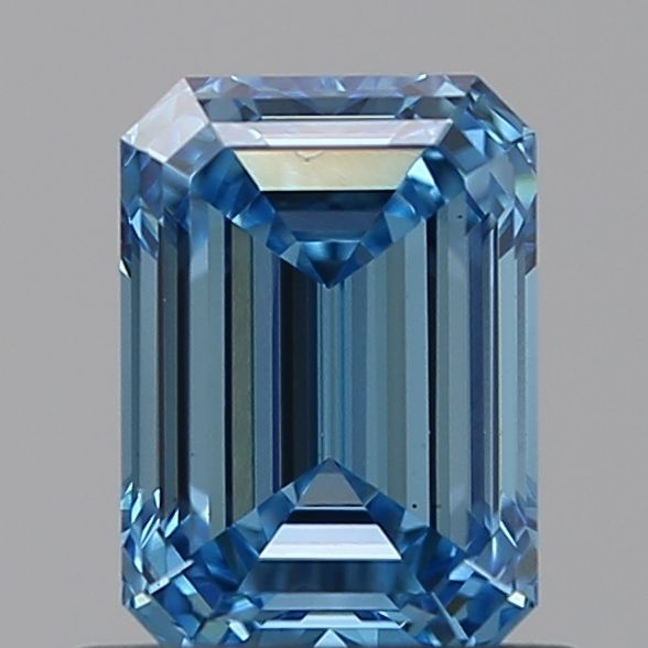 Lab-Grown Emerald Diamond - 0.8 Carats, Fancy Intense Blue Color, VS1 Clarity - Certified by IGI - Report Number: LG584355366