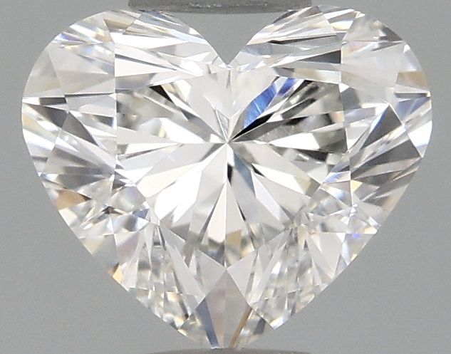 Lab-Grown Heart Diamond - 0.96 Carats, F Color, VVS2 Clarity - Certified by IGI - Report Number: LG685596937